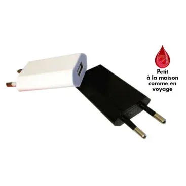 ADAPTATEUR SECTEUR USB PLAT TYPE IPHONE - Cigarettes électroniques