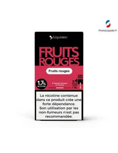  RECHARGE FRUITS ROUGES WPOD LIQUIDEO  - Cigarettes électroniques