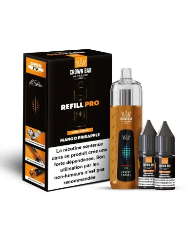 KIT AL FAKHER REFILL PRO 30K - MANGUE ANANAS - Cigarettes électroniques