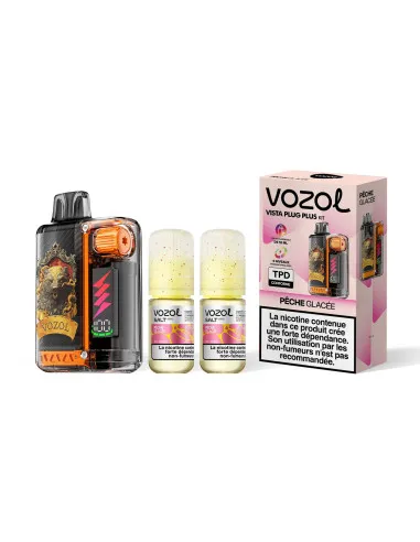 KIT VOZOL VISTA PLUG PLUS 30K - PÊCHE GLACÉE - Cigarettes électroniques