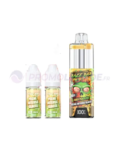 PÊCHE JUTEUSE - PUFF RAZZ BAR 40K - Cigarettes électroniques