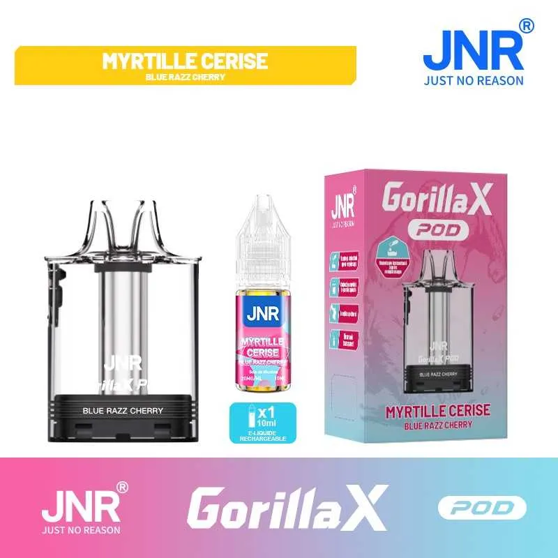 CARTOUCHE GORILLA X - JNR - 20 MG - BLUE RAZZ CHERRY - Cigarettes électroniques