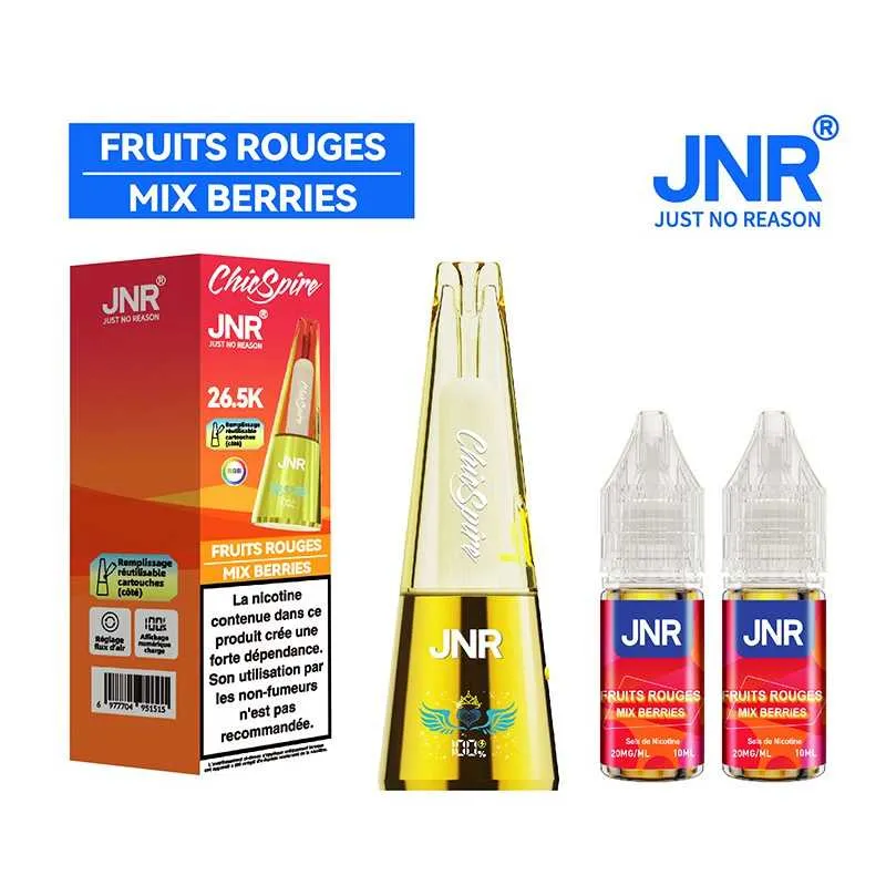 PUFF CHICSPIRE 26.5K JNR - 20 MG - FRUITS ROUGES - Cigarettes électroniques