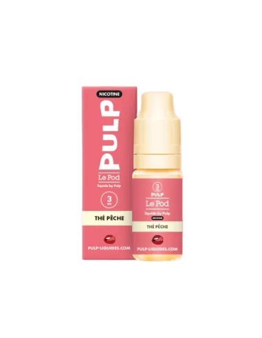 E-LIQUIDE PULP LE POD LIQUIDE NICOTINE - THÉ PÊCHE 10ML - Cigarettes électroniques
