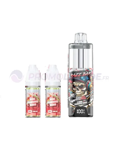 MÛRE FRAMBOISE ROUGE - PUFF RAZZ BAR 40K - Cigarettes électroniques