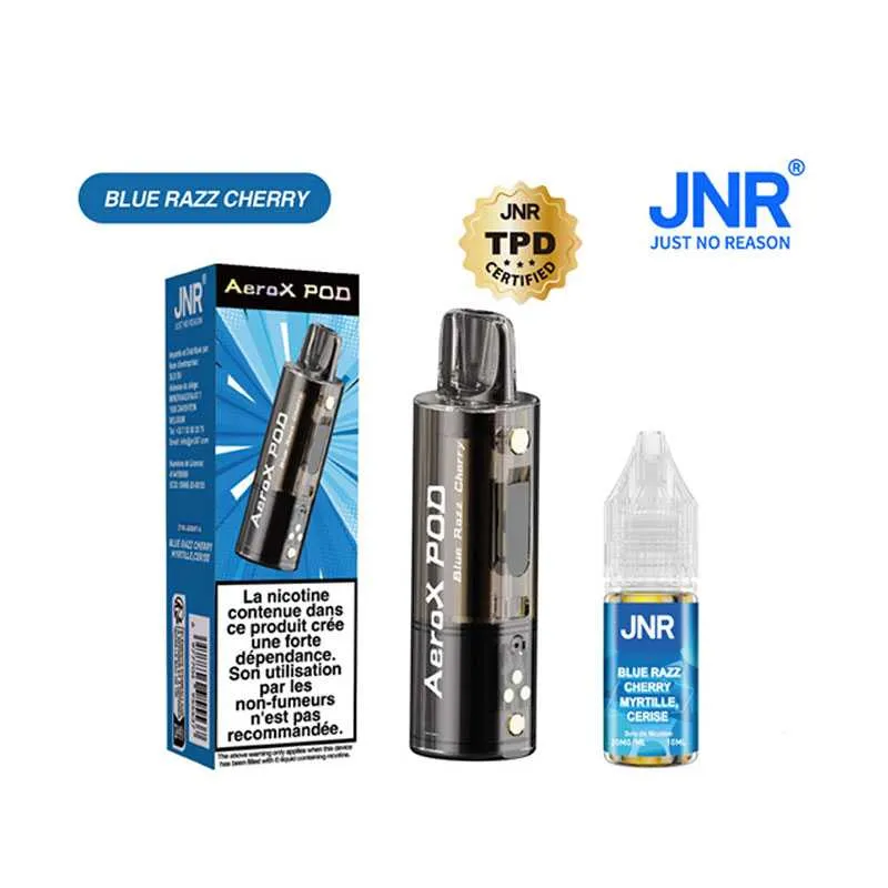 CARTOUCHE AEROX JNR - 20 MG - BLUE RAZZ CHERRY - Cigarettes électroniques