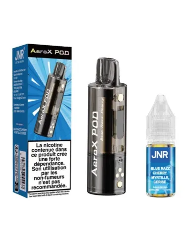 POD JNR AEROX 32K ET E-LIQUIDE 10ML - MYRTILLE CERISE - Cigarettes électroniques