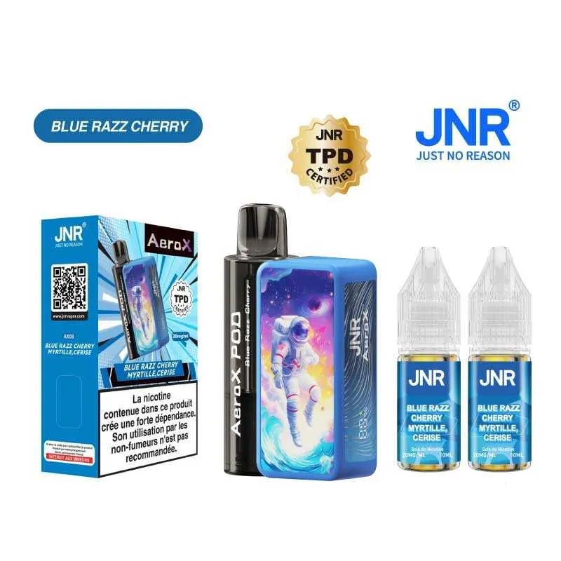 PUFF AEROX 32K - JNR - 20 MG - BLUE RAZZ CHERRY - Cigarettes électroniques