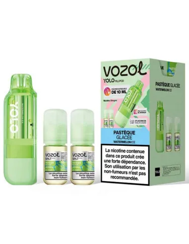 POD VOZOL YOLO 40K - PASTÈQUE GLACÉE - Cigarettes électroniques