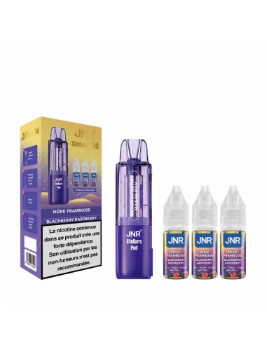 POD JNR STELLARC 50K + 3 E-LIQUIDES - MÛRE FRAMBOISE - Cigarettes électroniques
