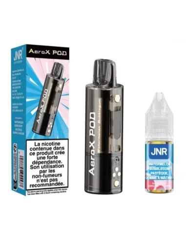 POD JNR AEROX 32K ET E-LIQUIDE 10ML - PASTÈQUE CHEWING-GUM - Cigarettes électroniques