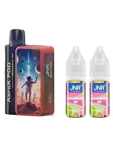 PUFF JNR AEROX 32K - FRAISE GLACÉE - Cigarettes électroniques