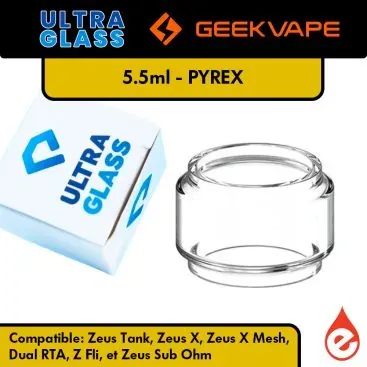 VERRE PYREX ZEUS GEEKVAPE 5.5ML - Cigarettes électroniques