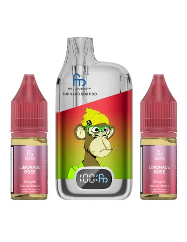 PUFF TORNADO 28K BOX POD FUMOT - LIMONADE ROSE - Cigarettes électroniques
