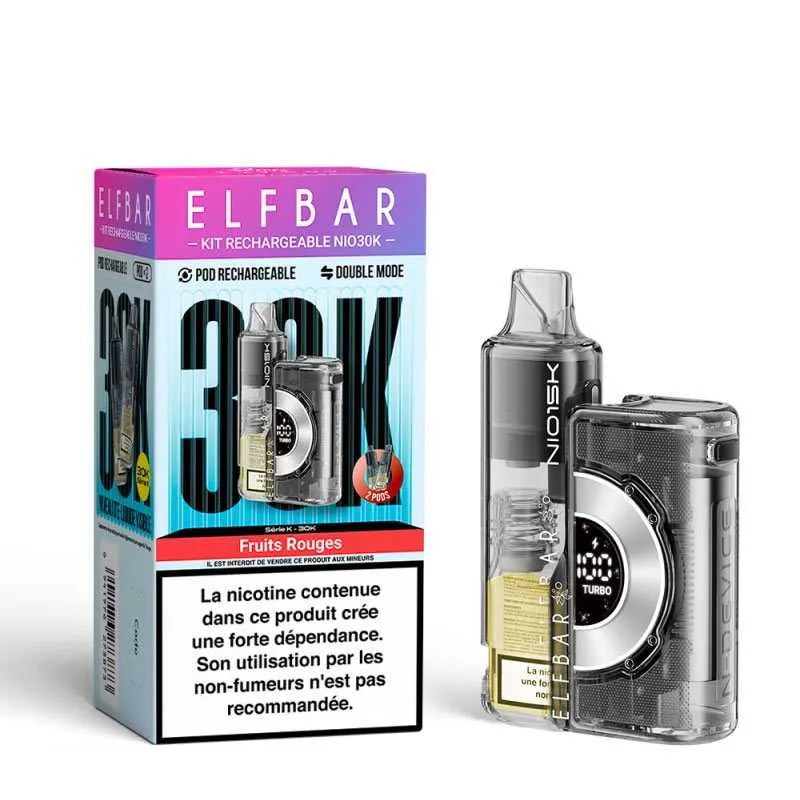 PUFF NIO 30K - ELFBAR - 20 MG - FRUITS ROUGES - Cigarettes électroniques