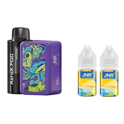 cigarette électronique slim JNR Aero X 32000 garantit une vapeur dense et une saveur riche et  onctueuse, éliminant tout goût de brûlé ou fade pour un plaisir optimal main image 0