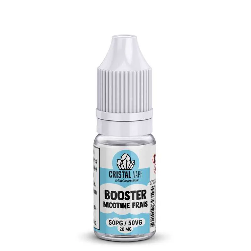 BOOSTER DE NICOTINE FRAIS 50/50 - CRISTAL VAPE - DIY
