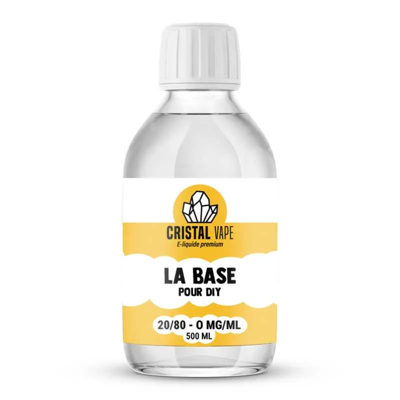 BASE 20/80 500ML - CRISTAL VAPE - DIY
