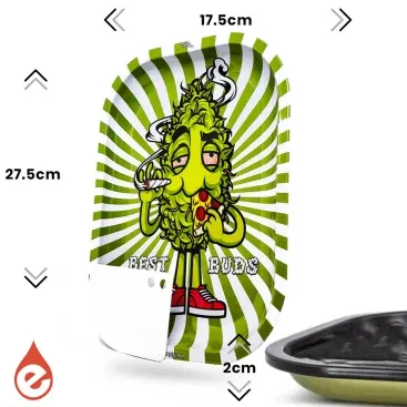 GRAND PLATEAU À ROULER BEST BUDS HUNGRY PIZZA - CBD