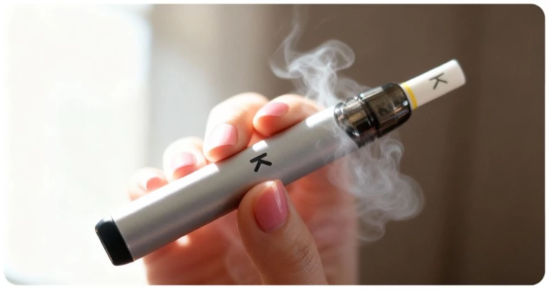 cigarette électronique avec filtre blanc