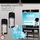 Comparer 2x Cartouches Préremplies - MENTHE POLAIRE - Easy POD e-tasty - E-liquides avec un prix minimum de 8.49€