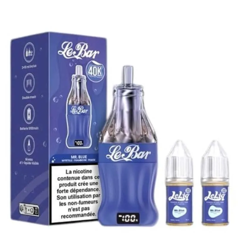 Comparer Puff LeBar 40K - 20 mg - Mr Blue - Cigarettes électroniques avec un prix minimum de 18.90€