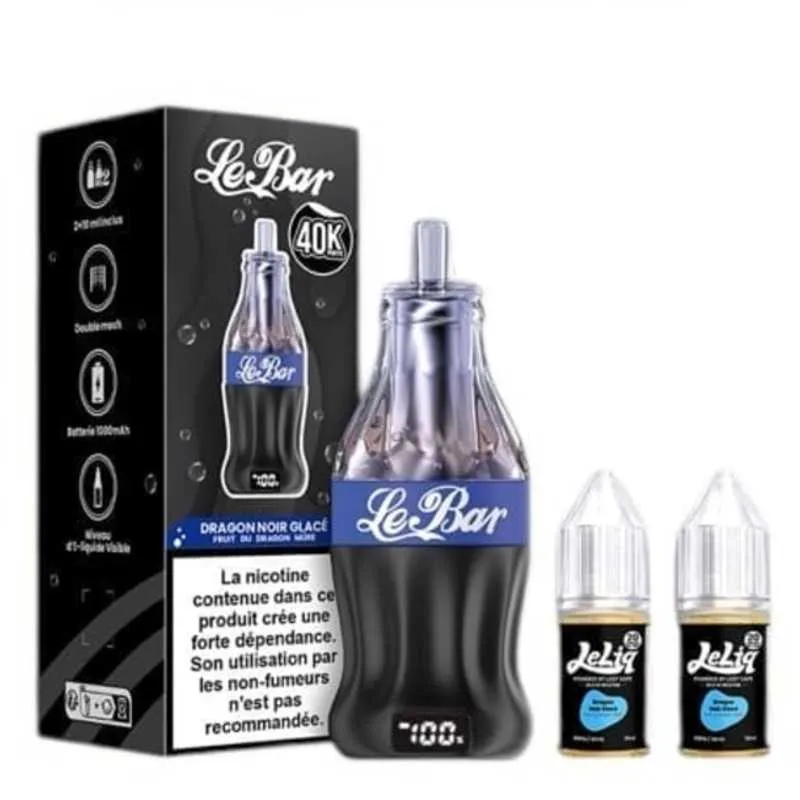 Comparer Puff LeBar 40K - 20 mg - Dragon Noir Glacé - Cigarettes électroniques avec un prix minimum de 18.90€