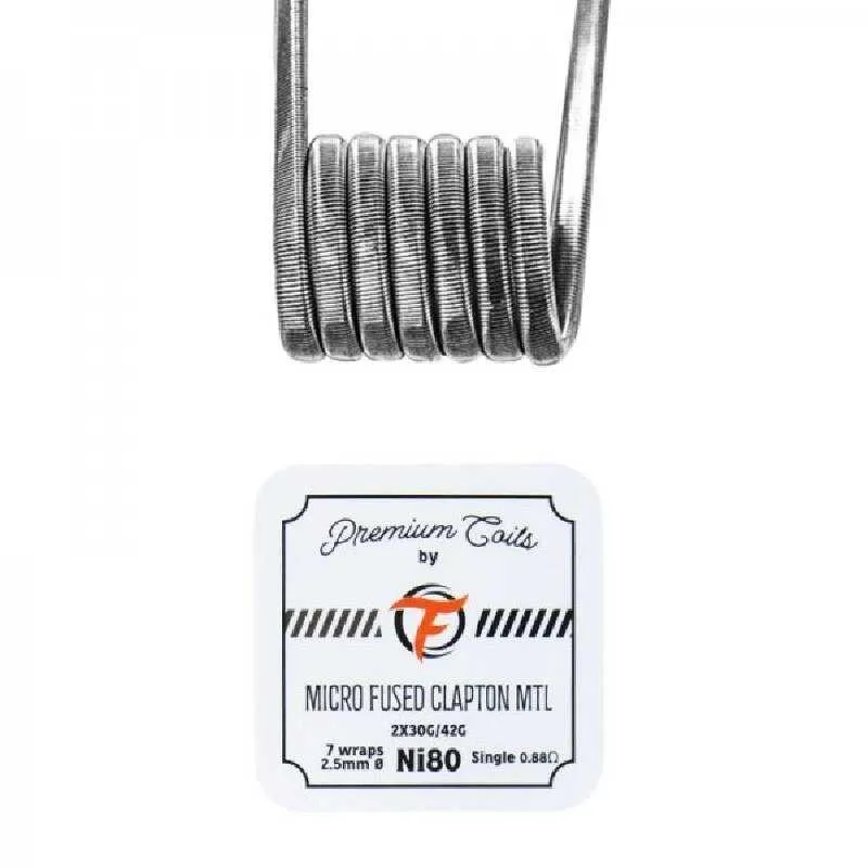 Comparer Coil Micro Fused Clapton MTL Ni80 - Fumytech - Cigarettes électroniques avec un prix minimum de 3.10€