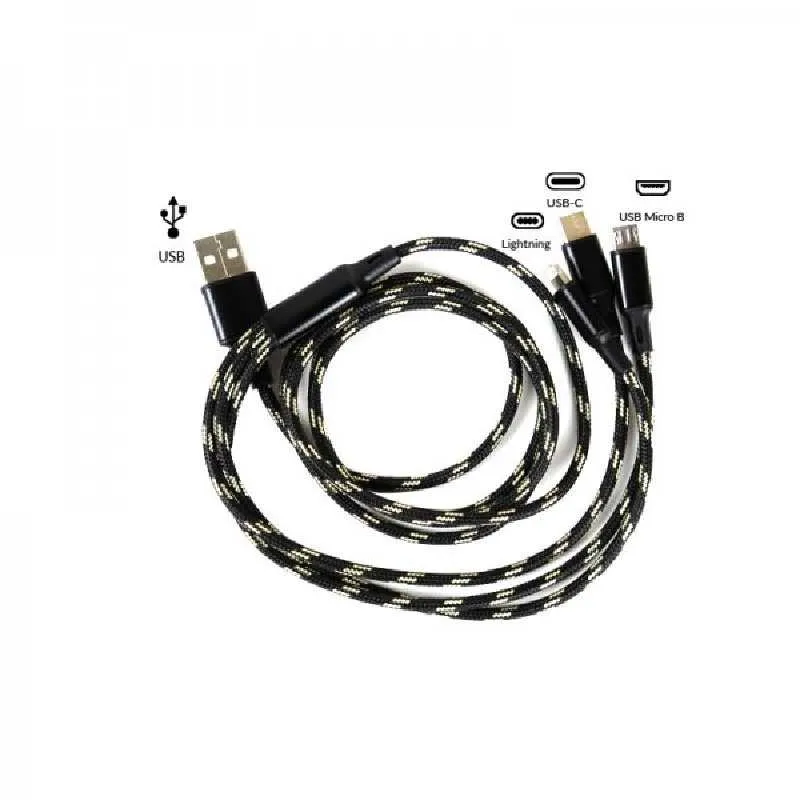 Comparer Câble USB tressé 3 en 1 - Charge rapide - Cigarettes électroniques avec un prix minimum de 3.90€