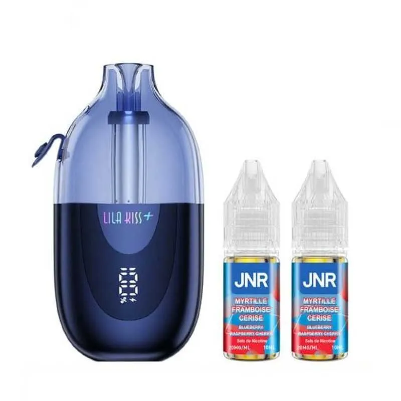 Comparer Puff Lila Kiss+ 46K JNR - 20 mg - Blueberry Raspberry Cherry - Cigarettes électroniques avec un prix minimum de 15.90€