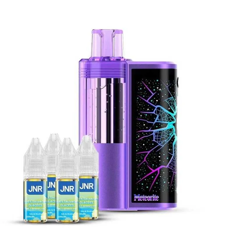 Comparer Puff Meteorite 100k JNR - 20 mg - Wild Berries Ice - Cigarettes électroniques avec un prix minimum de 26.90€