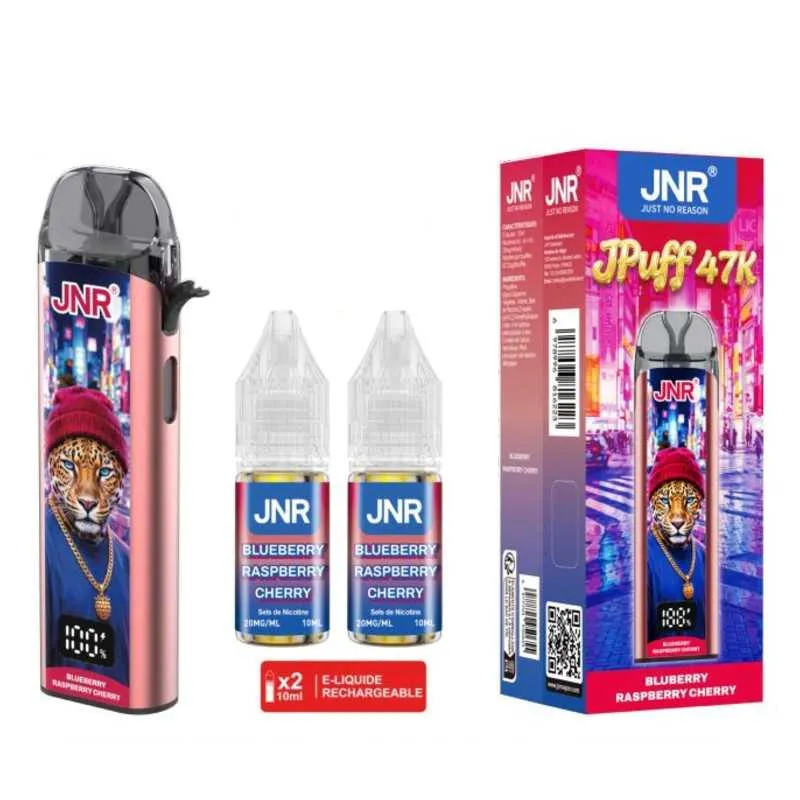 Comparer Puff JPuff 47K - JNR - 20 mg - Blueberry Raspberry Cherry - Cigarettes électroniques avec un prix minimum de 16.90€