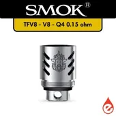 Comparer Résistance TFV8 V8-Q4 0.15 ohm SMOK - Cigarettes électroniques avec un prix minimum de 2.99€