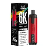 Comparer Puff SuperMax 6K Crown Bar - Al Fakher - 20 mg - Berry Blue - Cigarettes électroniques avec un prix minimum de 8.20€