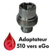 Comparer adaptateur 510 vers eGo - Cigarettes électroniques avec un prix minimum de 1.4€