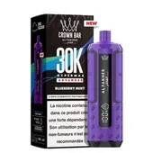 Comparer Puff HyperMax 30K Crown Bar - Al Fakher - 6 mg - Blueberry Mint - Cigarettes électroniques avec un prix minimum de 14.90€
