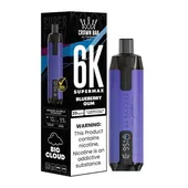 Comparer Puff SuperMax 6K Crown Bar - Al Fakher - 20 mg - Blueberry Gum - Cigarettes électroniques avec un prix minimum de 8.20€