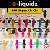 Comparer DRIP TIP compatible CE4 CE6 - Cigarettes électroniques avec un prix minimum de 0.39€