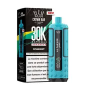 Comparer Puff HyperMax 30K Crown Bar - Al Fakher - 6 mg - Spearmint - Cigarettes électroniques avec un prix minimum de 14.90€