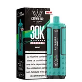 Comparer Puff HyperMax 30K Crown Bar - Al Fakher - 6 mg - Mint - Cigarettes électroniques avec un prix minimum de 14.90€