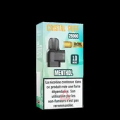 Comparer Cartouche Cristal Puff 28K (x8) - 10 mg  - Menthol - Cigarettes électroniques avec un prix minimum de 9.90€