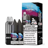 Comparer Cartouche Cubic 30k - Crown Bar by Al Fakher - BLUBERRY GUM  - Cigarettes électroniques avec un prix minimum de 14.00€